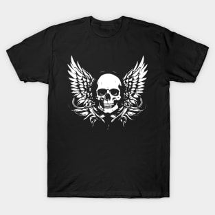 rock skull with wings T-Shirt